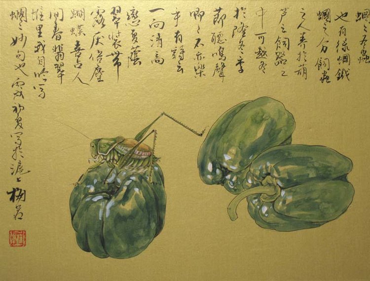 梅若国画花鸟作品