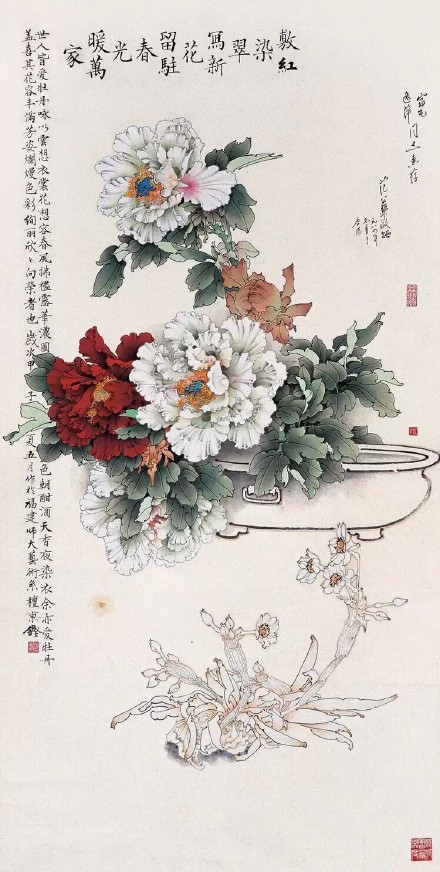 檀东铿国画花鸟作品