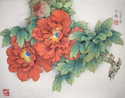 檀东铿国画花鸟作品