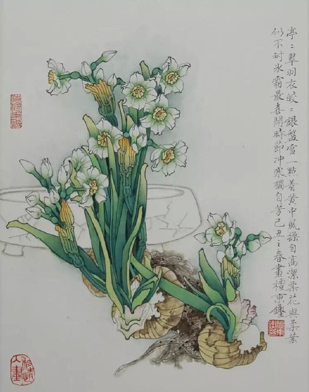 檀东铿国画花鸟作品