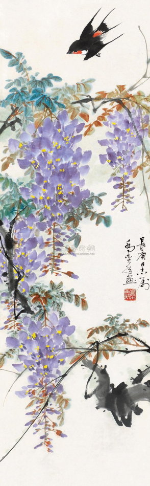 乔木国画花鸟作品