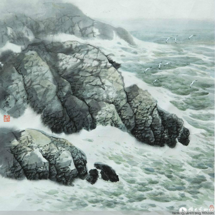 宋明远国画山水作品（一）