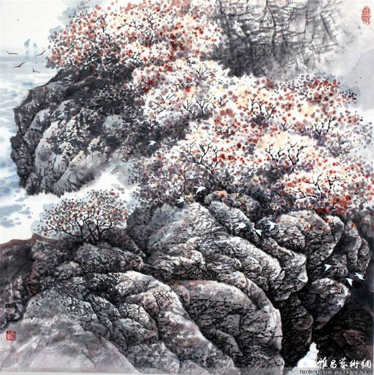 宋明远国画山水作品（一）