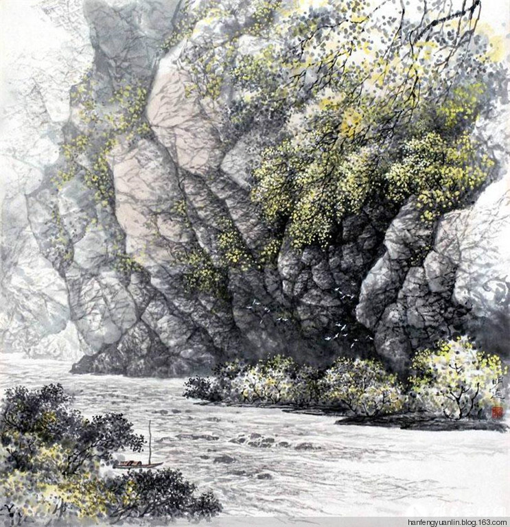 宋明远国画山水作品（一）