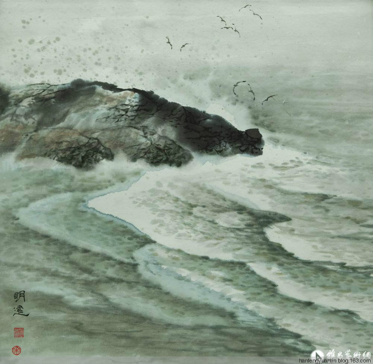 宋明远国画山水作品（一）