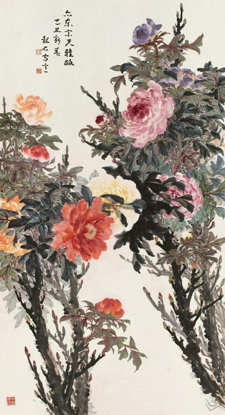 张韶石国画花鸟作品