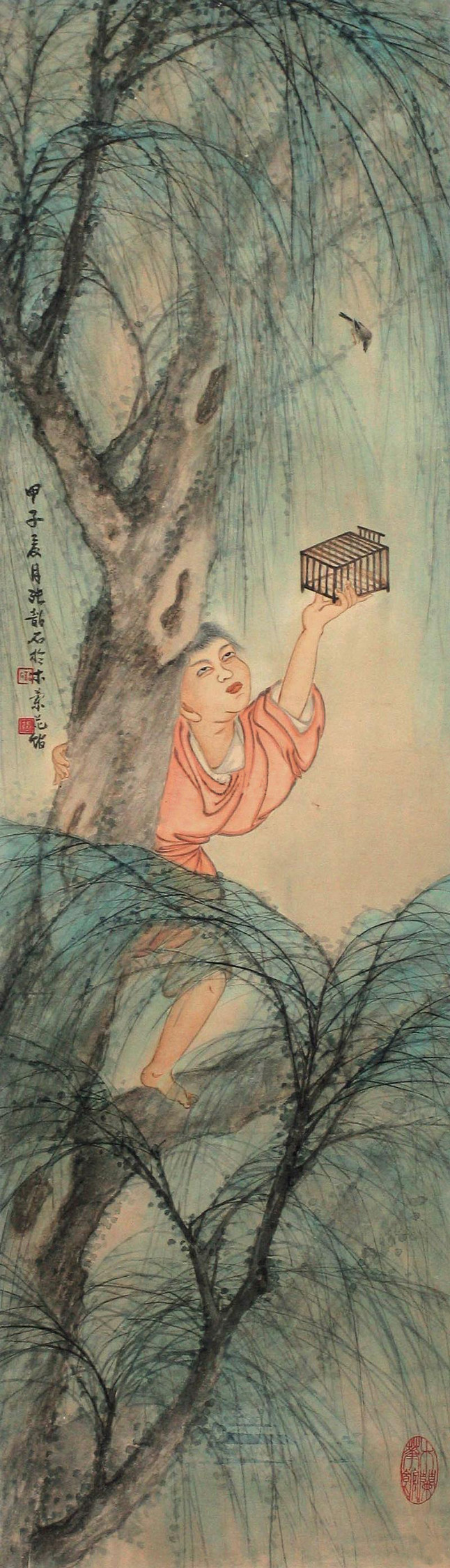 张韶石国画花鸟作品
