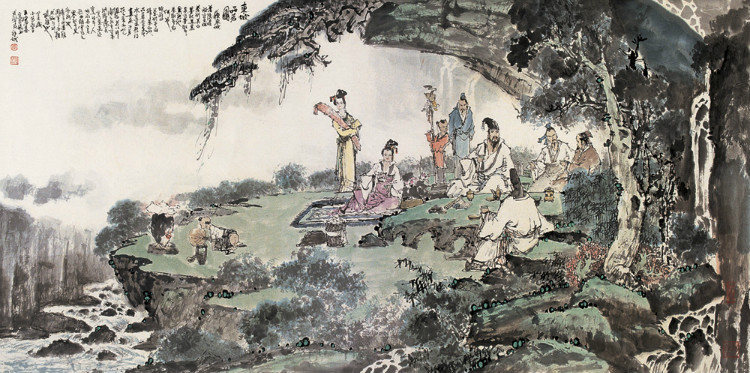 王宏喜国画人物作品