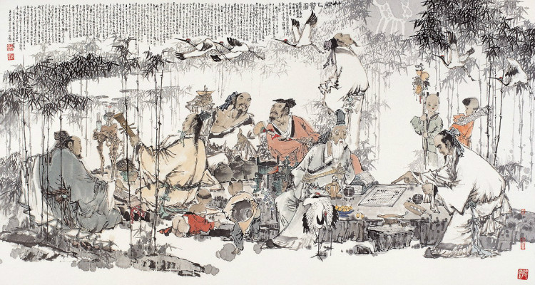 王宏喜国画人物作品