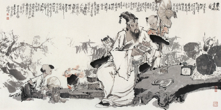 王宏喜国画人物作品