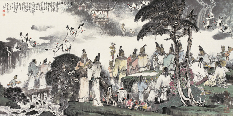 王宏喜国画人物作品