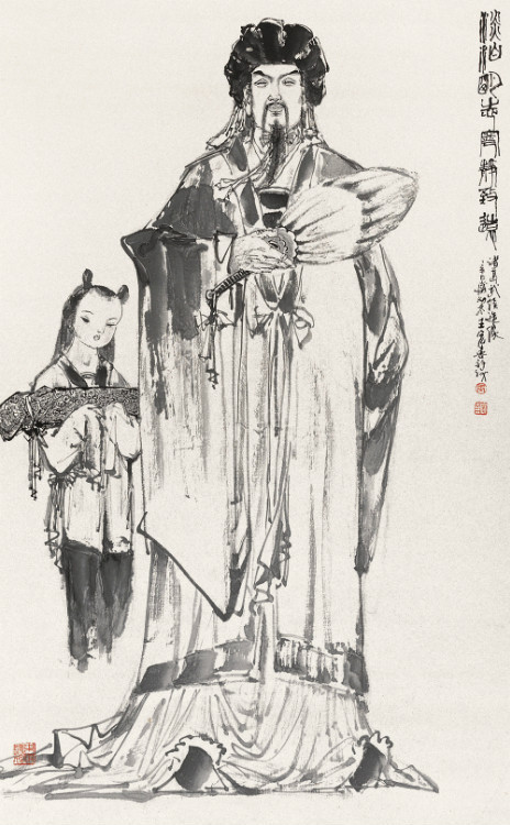 王宏喜国画人物作品