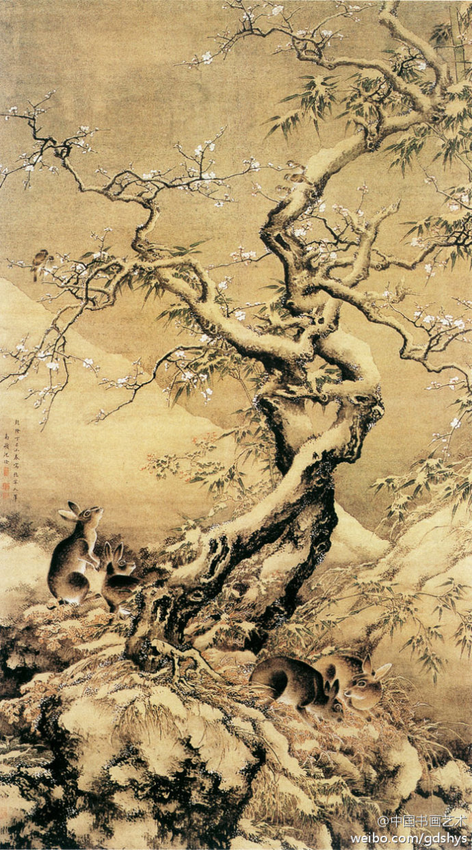 沈铨国画花鸟作品