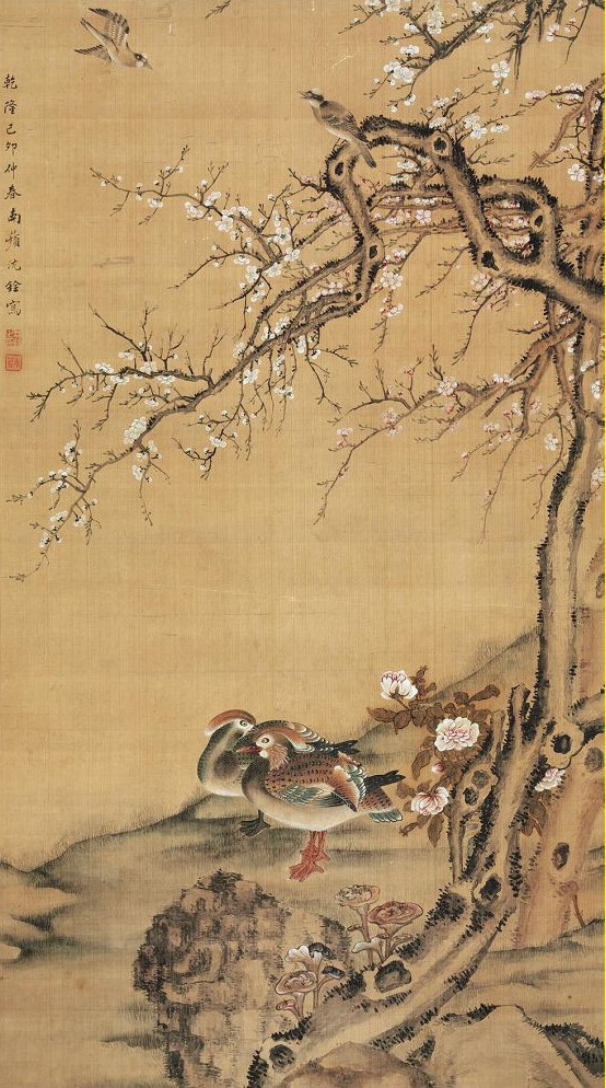 沈铨国画花鸟作品