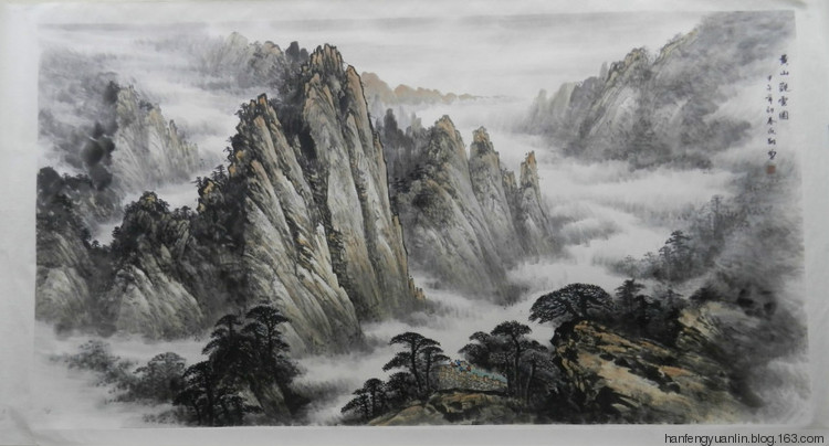 钟永翔国画山水作品