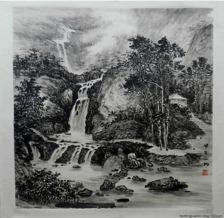 钟永翔国画山水作品
