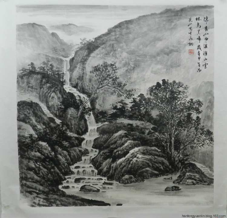 钟永翔国画山水作品