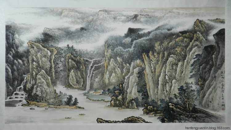 钟永翔国画山水作品