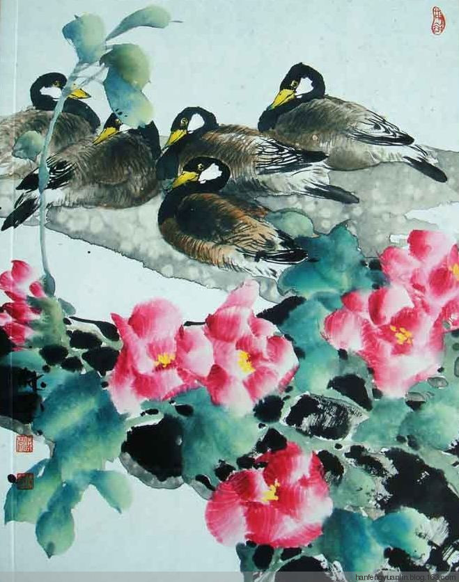 林深国画花鸟作品