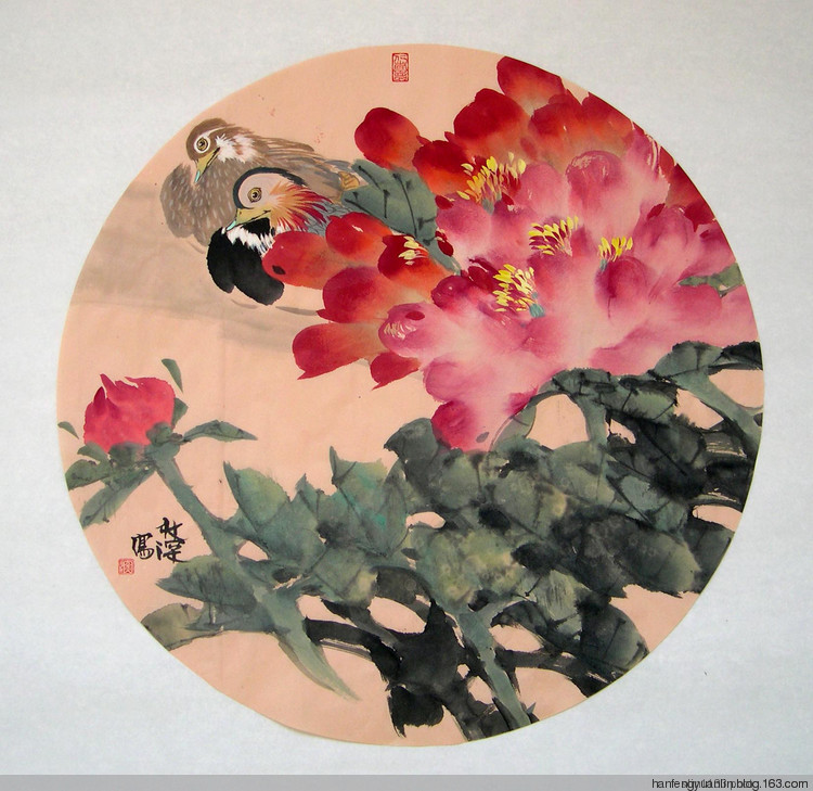 林深国画花鸟作品
