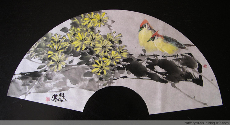 林深国画花鸟作品