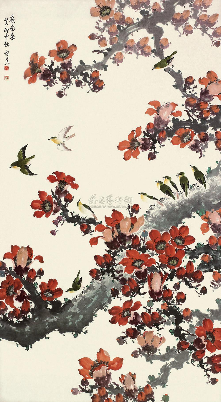 李守真国画花鸟作品
