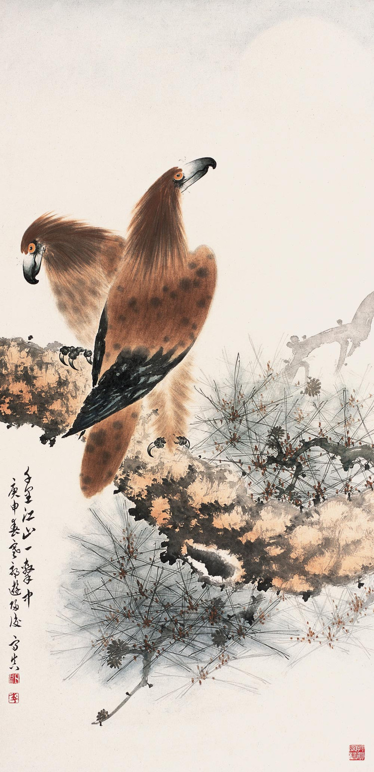 李守真国画花鸟作品