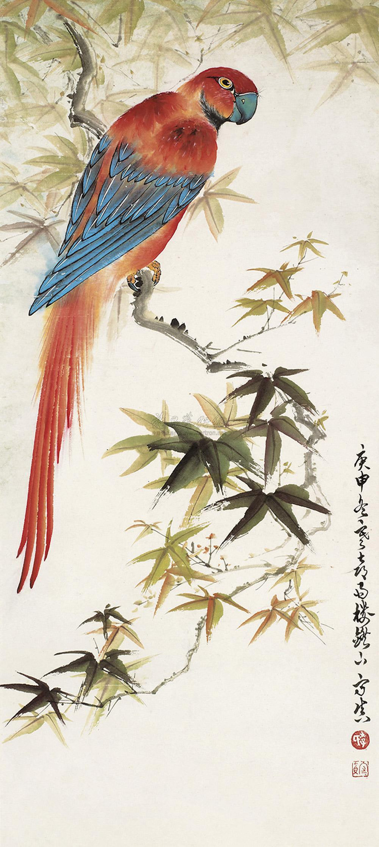 李守真国画花鸟作品