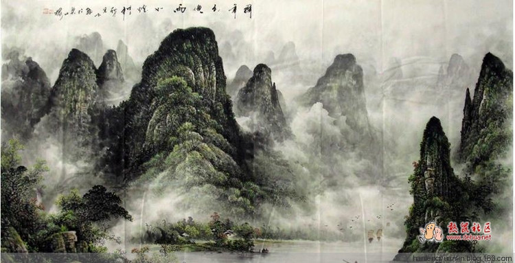 李宗峻国画山水作品