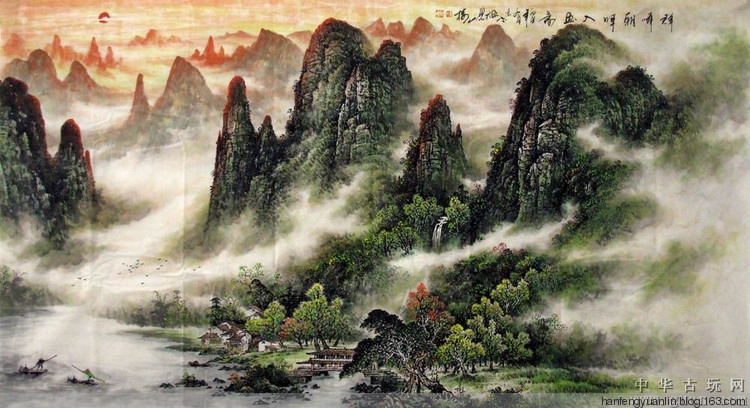 李宗峻国画山水作品