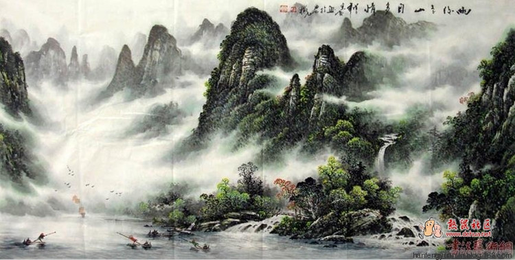 李宗峻国画山水作品