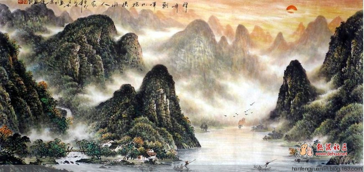 李宗峻国画山水作品