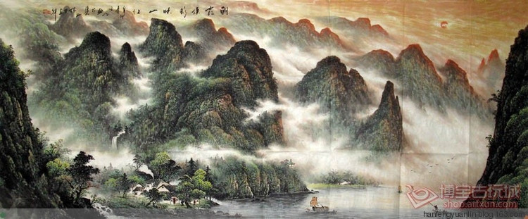 李宗峻国画山水作品