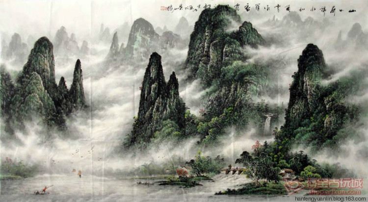 李宗峻国画山水作品