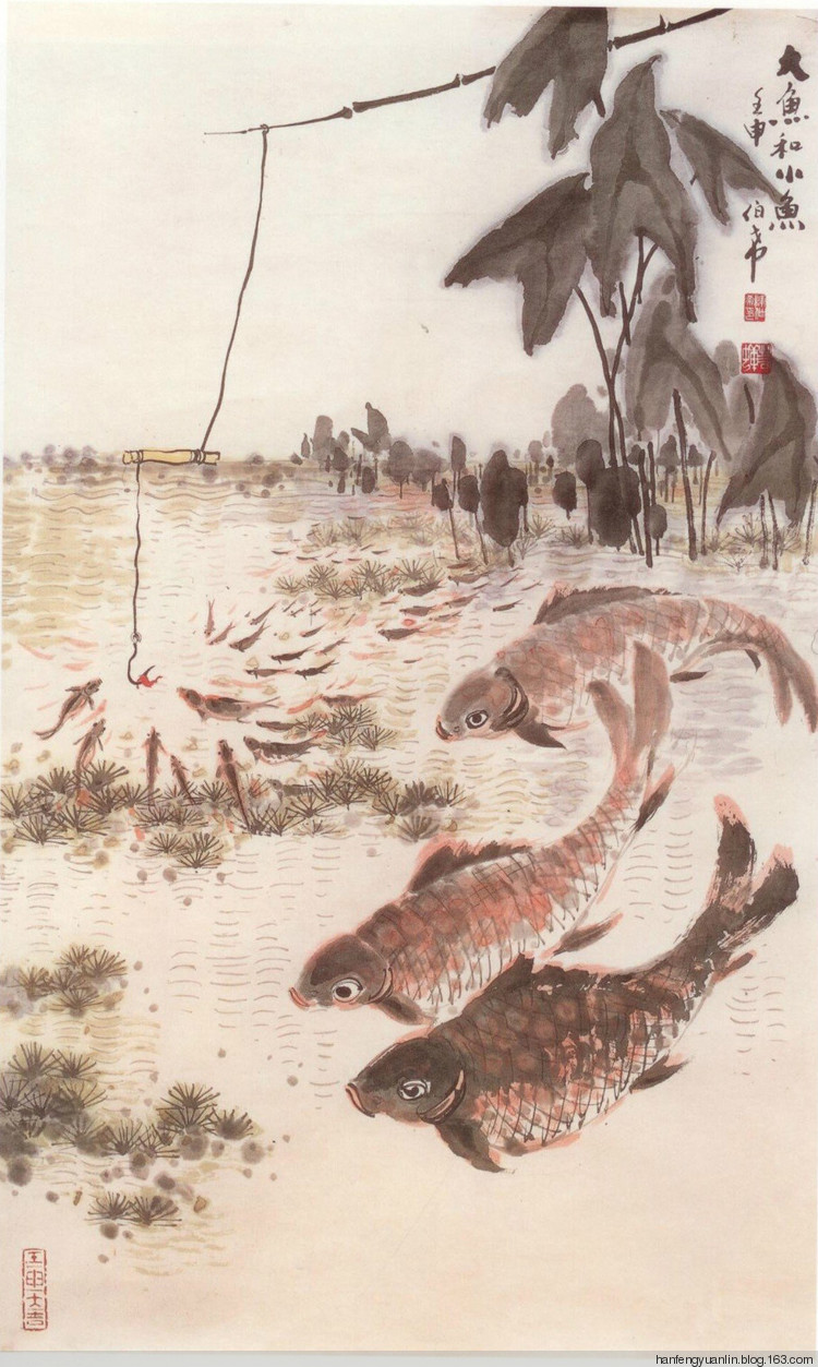 陈伯希国画花鸟作品