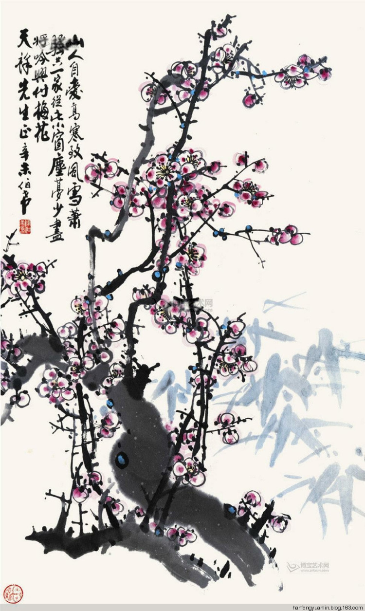 陈伯希国画花鸟作品