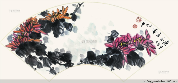 陈伯希国画花鸟作品