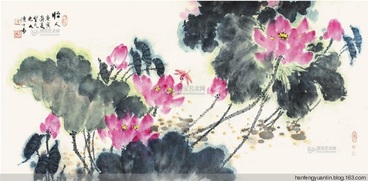 陈伯希国画花鸟作品