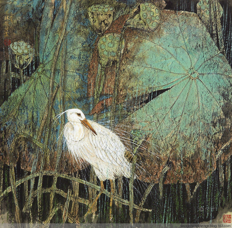 林德才国画花鸟作品