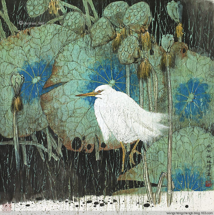 林德才国画花鸟作品