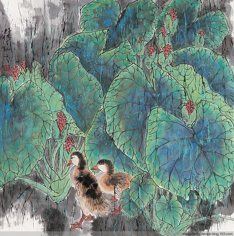 林德才国画花鸟作品
