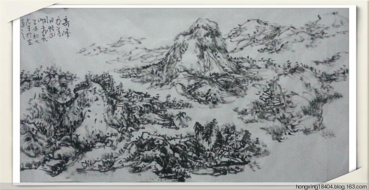 李允生国画山水作品