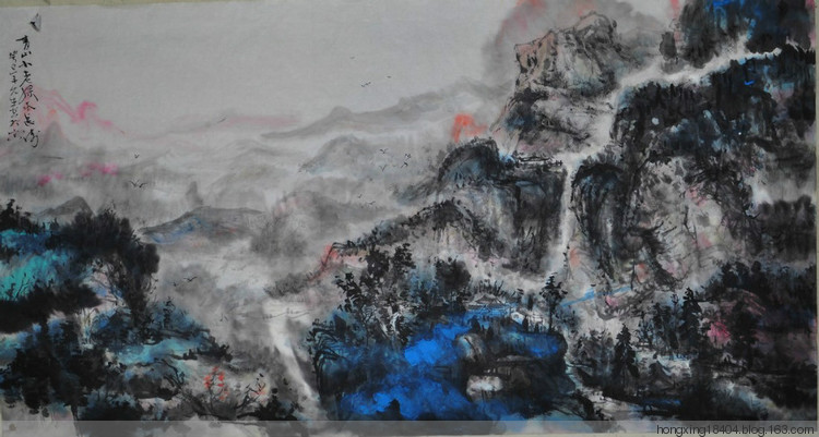 李允生国画山水作品