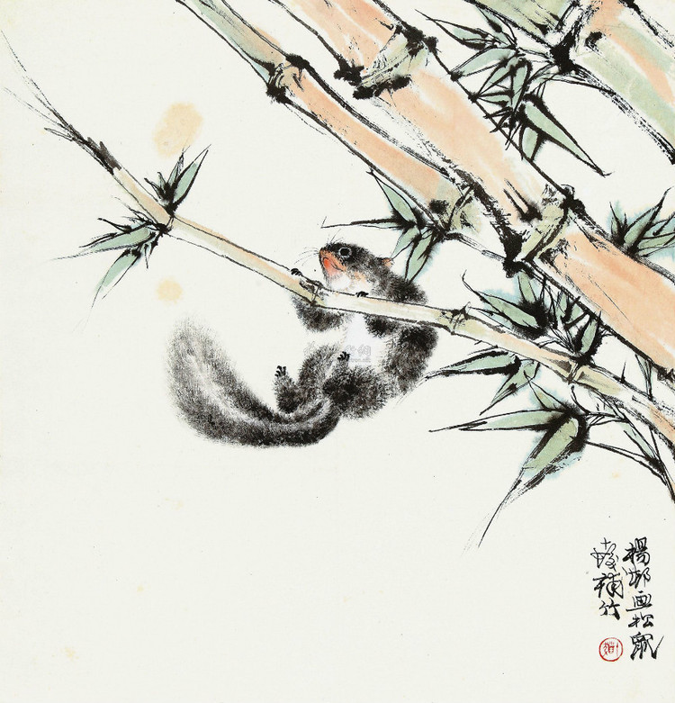 杨邨国画花鸟作品