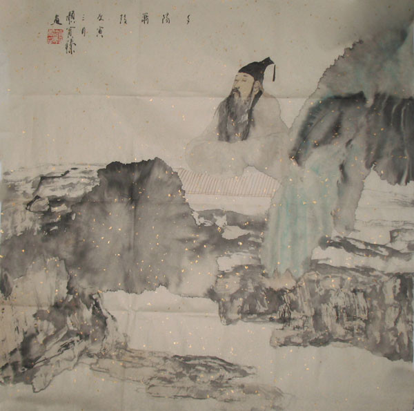 颜宝臻国画人物作品