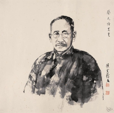 颜宝臻国画人物作品