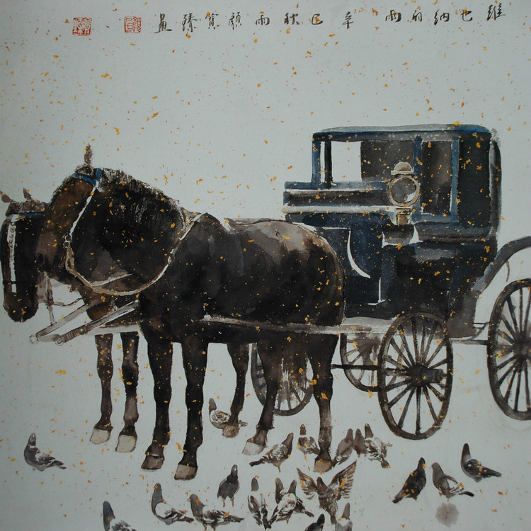 颜宝臻国画人物作品