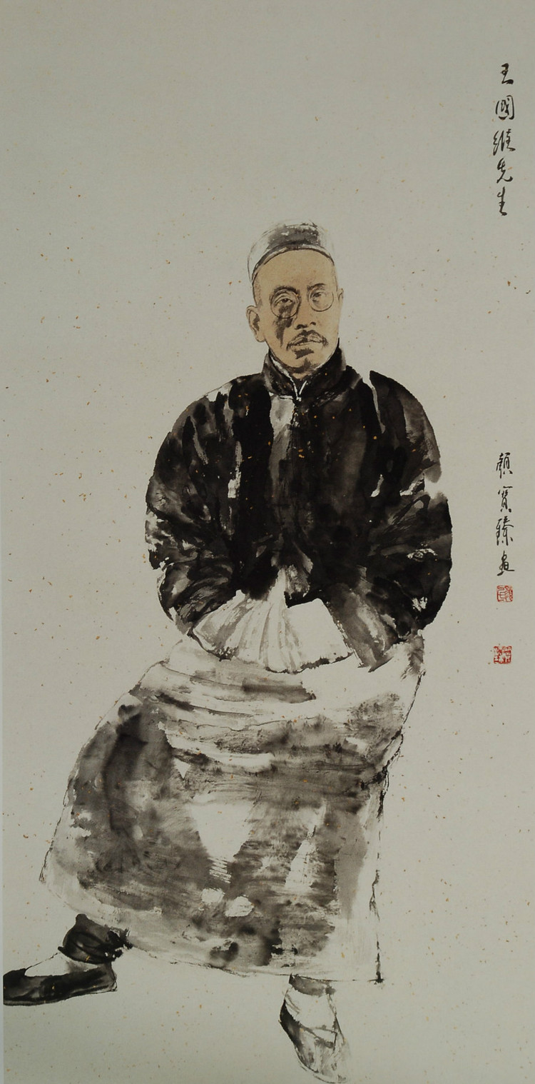 颜宝臻国画人物作品