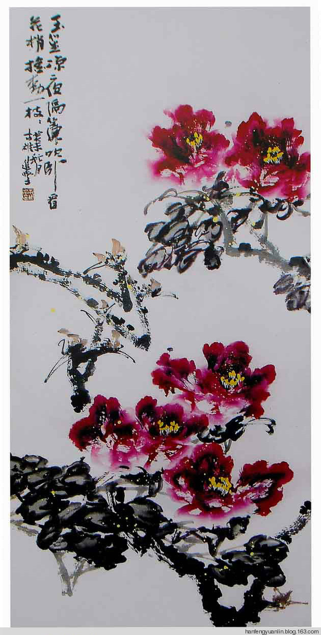 李进学国画花鸟作品