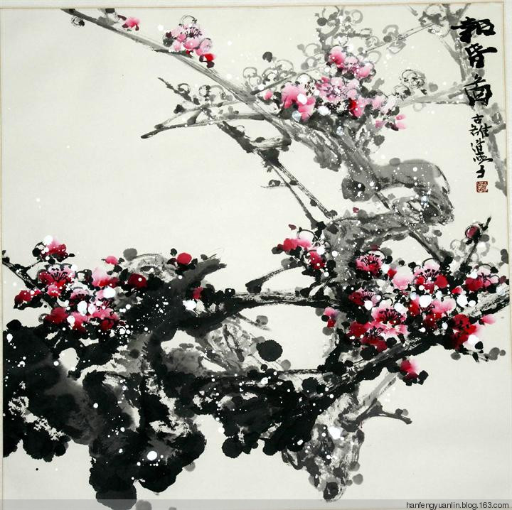 李进学国画花鸟作品